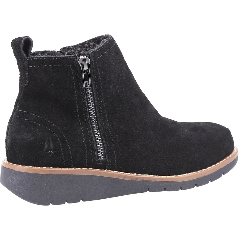 Hush Puppies Damen Libby Wildlederstiefel – Schwarz