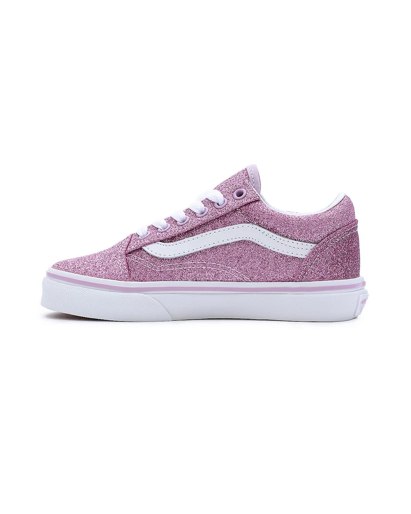 VANS Kinder-Old-Skool-Turnschuhe – Glitzer-Flieder