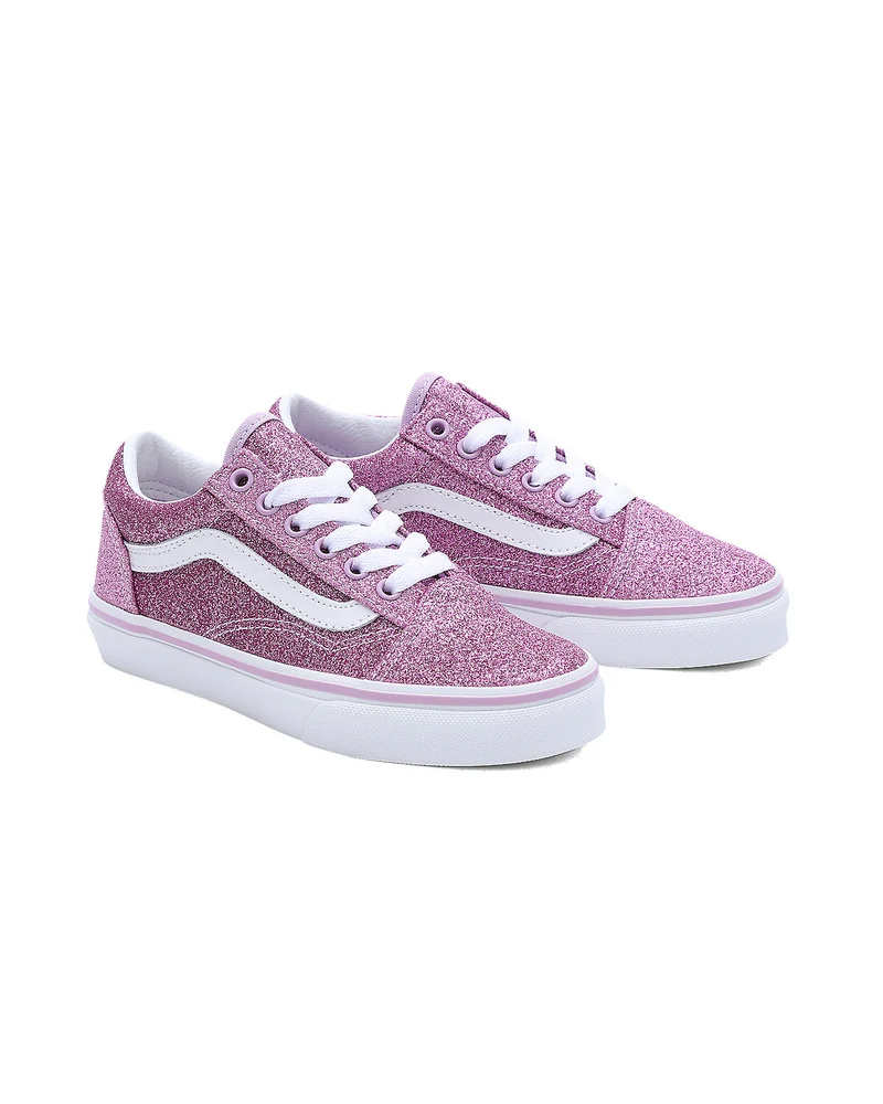 VANS Kinder-Old-Skool-Turnschuhe – Glitzer-Flieder
