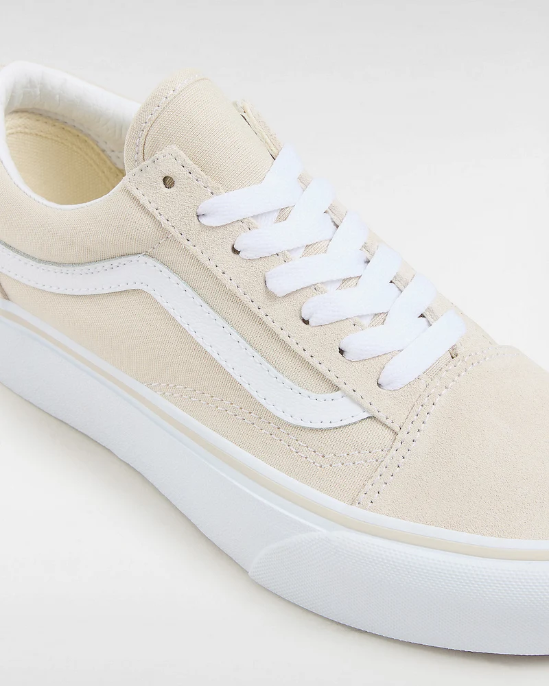 VANS Unisex Old Skool Plateau-Sneaker – Beige