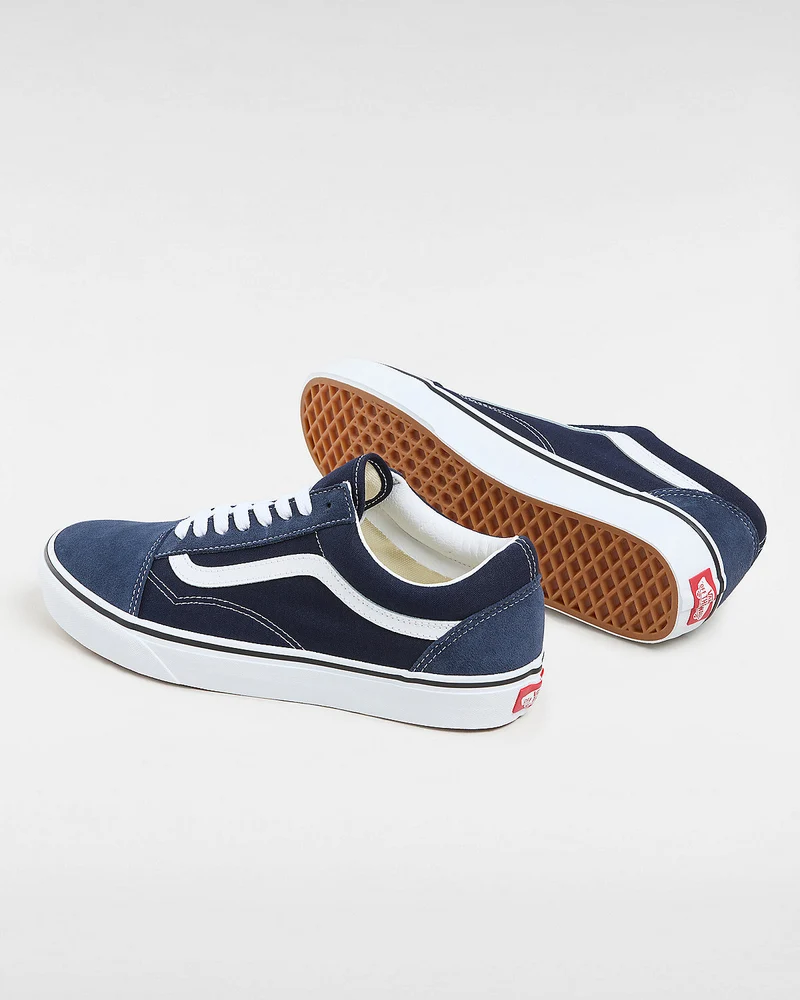 VANS Unisex-Old-Skool-Turnschuhe – Marineblau/Weiß