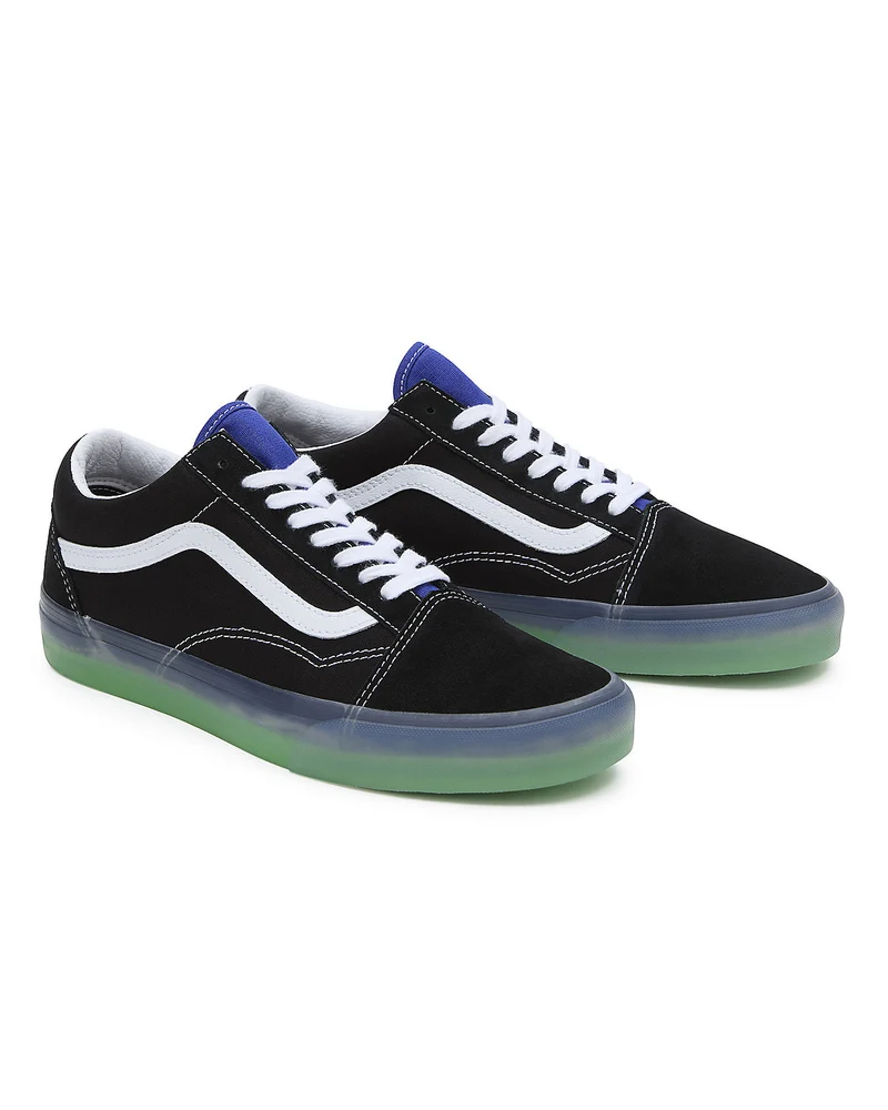VANS Unisex-Sneaker Old Skool – Durchscheinendes Schwarz/Blau