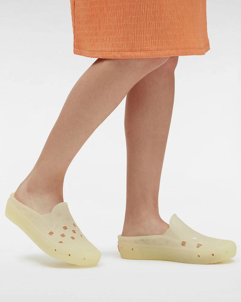 VANS Unisex TRK Surf Essential Slip-On Pantoletten – Durchscheinendes Weiß