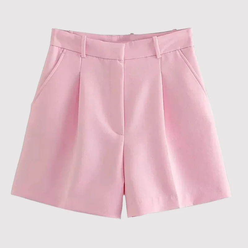 Annefarie | Elegante Shorts mit hoher Taille und Bundfalten
