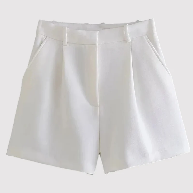 Annefarie | Elegante Shorts mit hoher Taille und Bundfalten