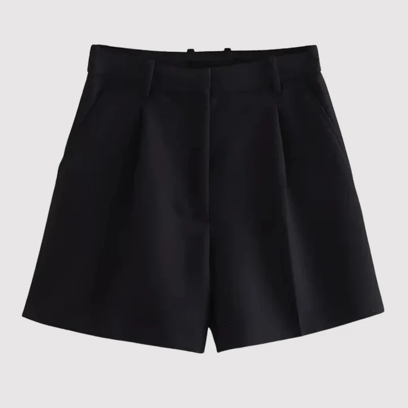 Annefarie | Elegante Shorts mit hoher Taille und Bundfalten