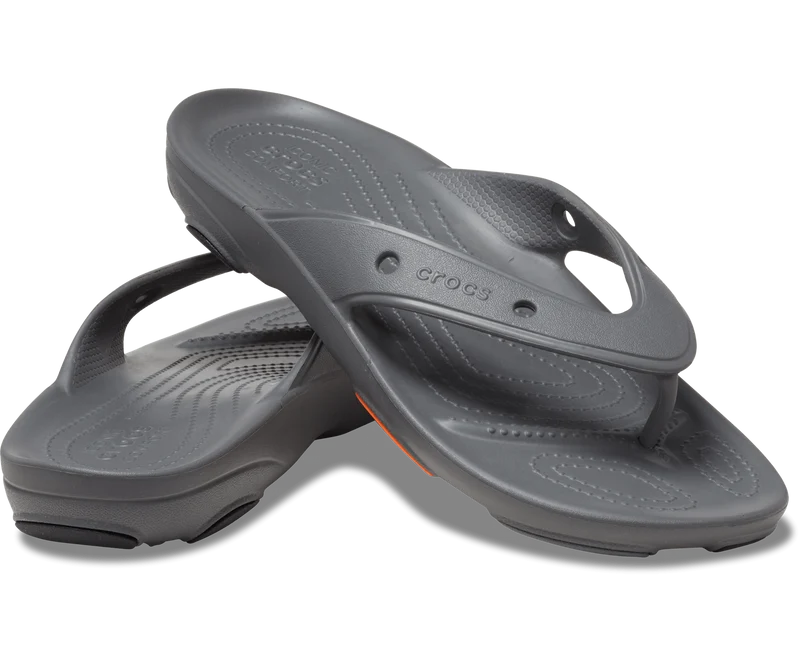 Crocs Unisex-All-Terrain-Flip-Flop – Schiefergrau