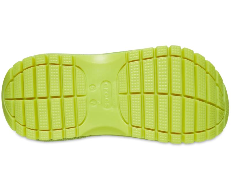 Crocs Unisex Classic Mega Crush Clog - Limettengrün