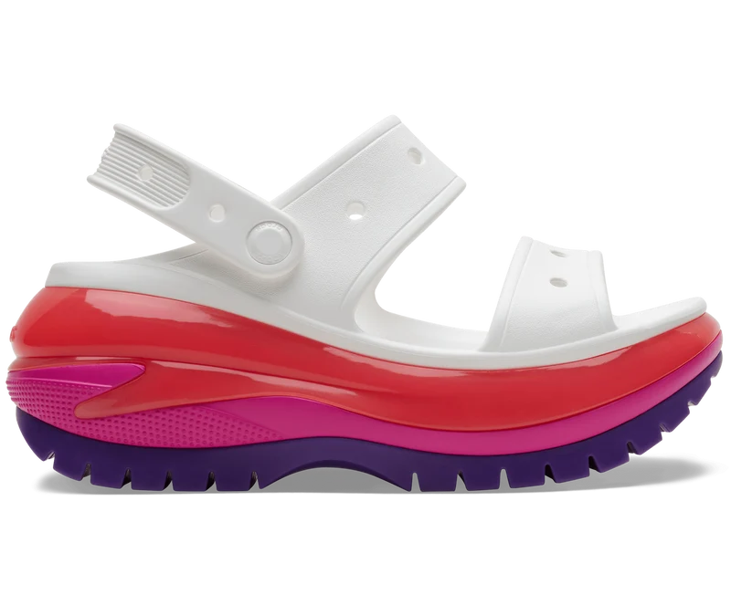 Crocs Unisex Mega Crush Sandale – Weiß
