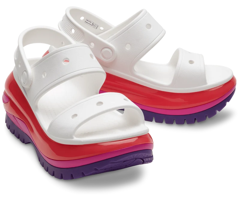 Crocs Unisex Mega Crush Sandale – Weiß