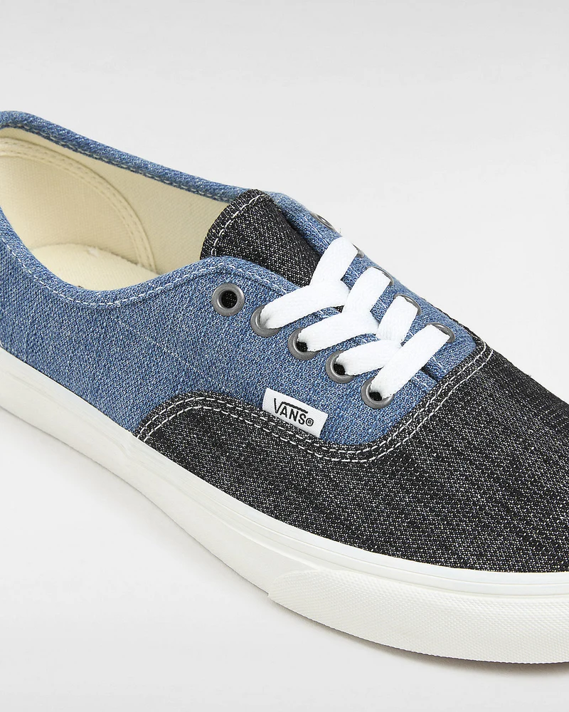 VANS Authentische Unisex-Sneaker aus Denim mit Gewinde – Blau / Weiß