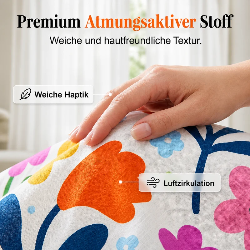 Vianee | Atmungsaktive Freizeit-Hose mit Blumenmotiv
