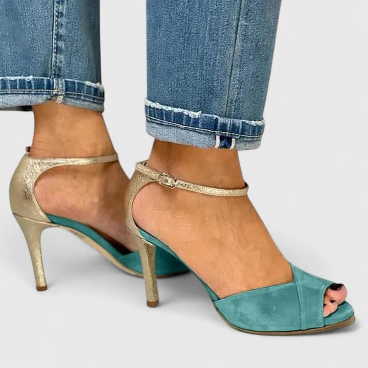 Nolavie | Elegante Peep-Toe-Pumps mit Knöchelriemen