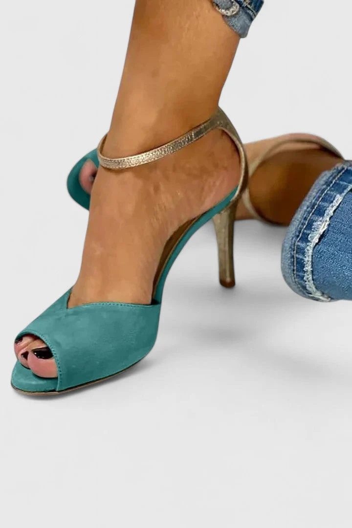 Nolavie | Elegante Peep-Toe-Pumps mit Knöchelriemen
