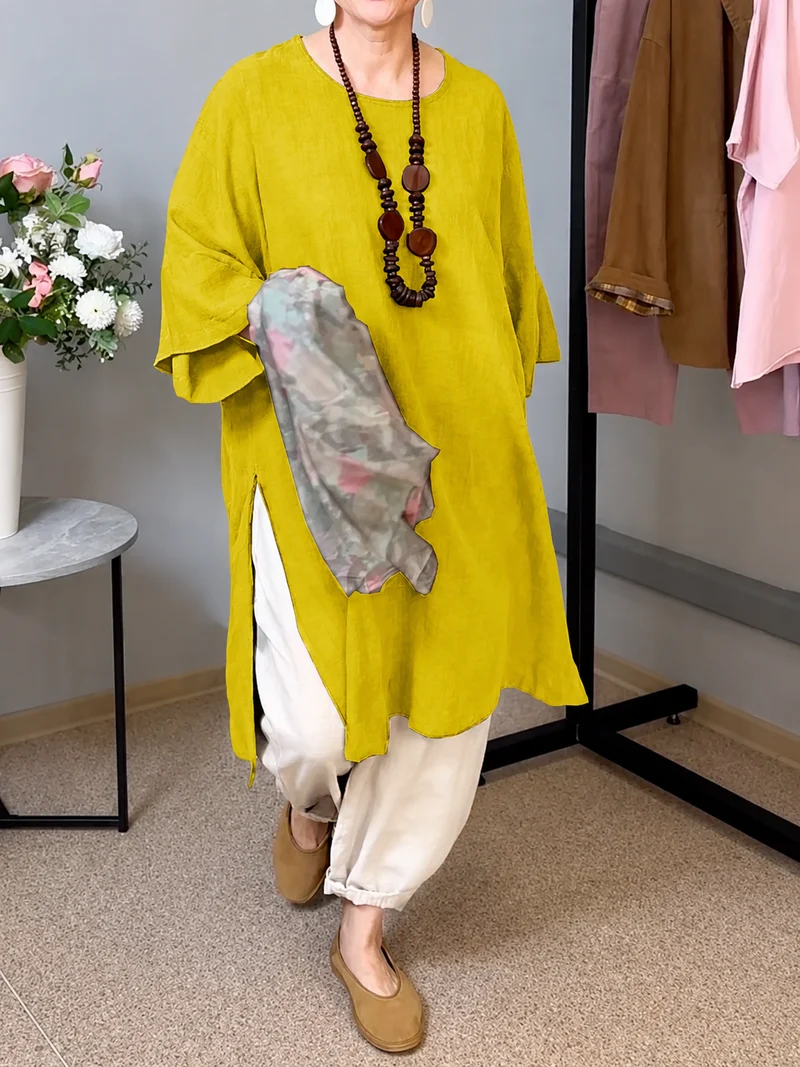 Femira | Elegantes Komfortkleid mit seitlichem Schlitz
