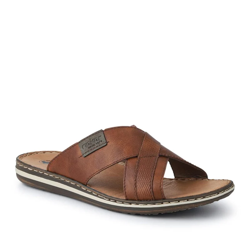 Leather Mule Sandals - RKR41532 / 326 939 - Tan