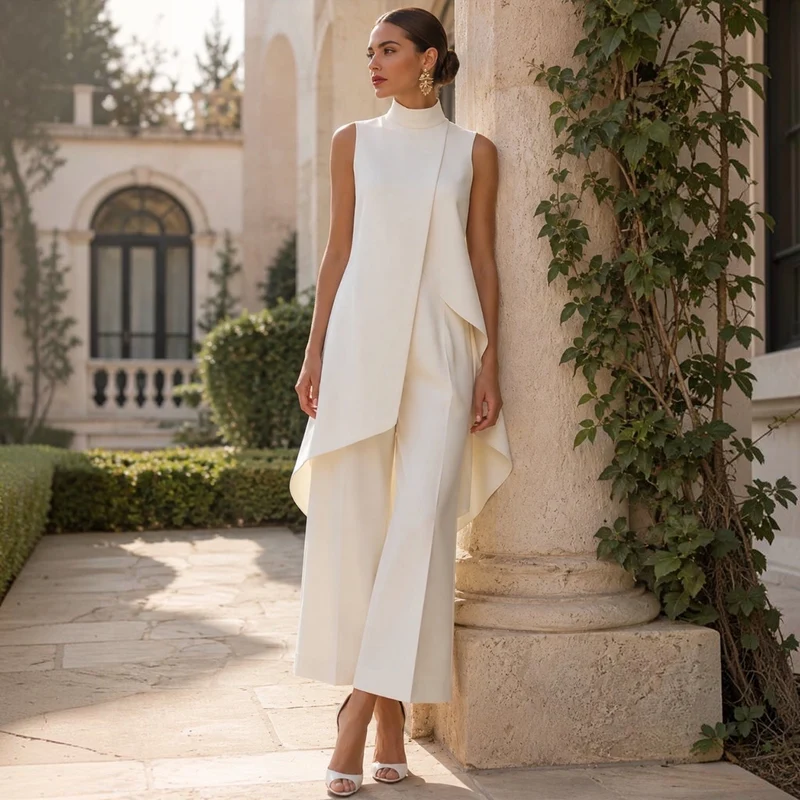 Jelyra | Modernes langes Kleid mit asymmetrischem Design