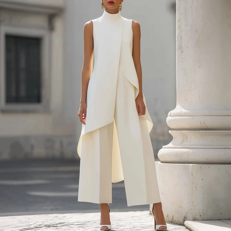 Jelyra | Modernes langes Kleid mit asymmetrischem Design