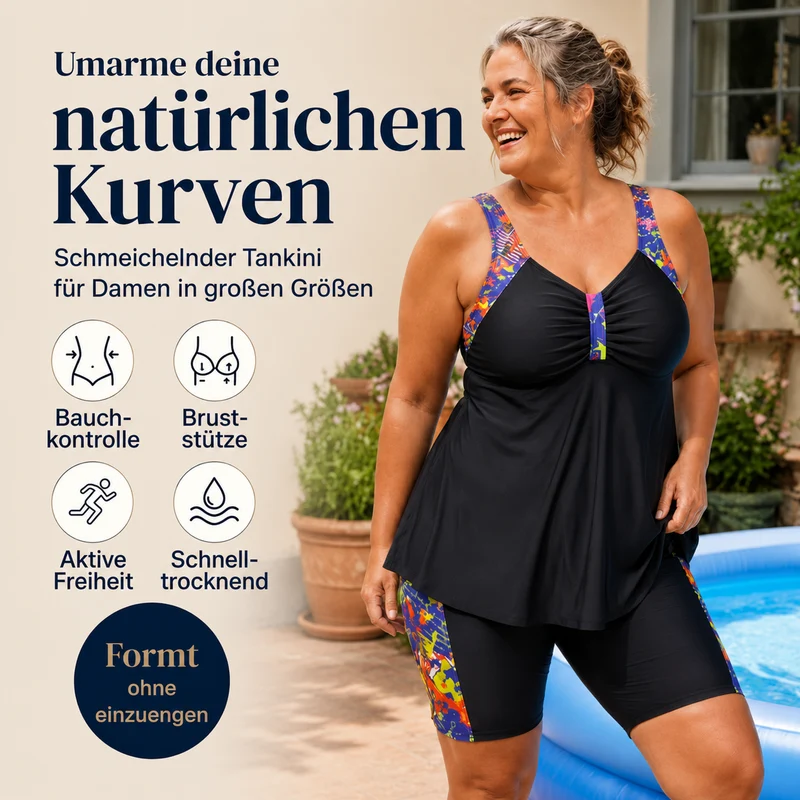 Xeralia | Bauchformender Tankini mit bequemen Shorts
