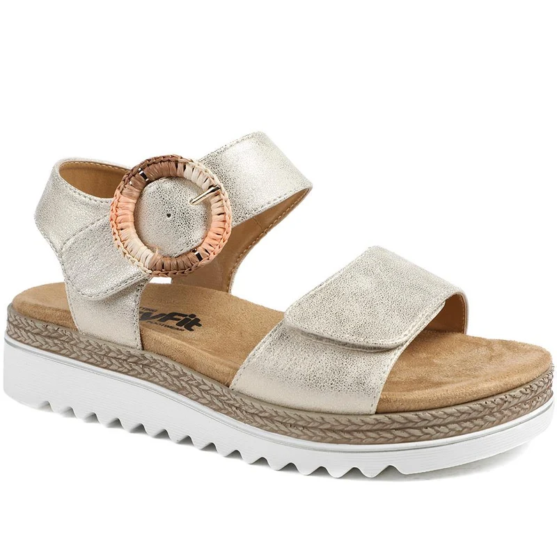EasyFit Arabelle Extra Wide Buckle Fasten Sandals - ARABELLE / 329 164