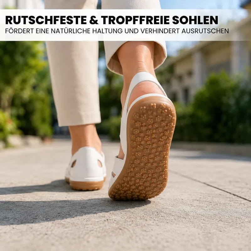 Bellessa | Komfort-Ledersandalen mit Klettverschluss