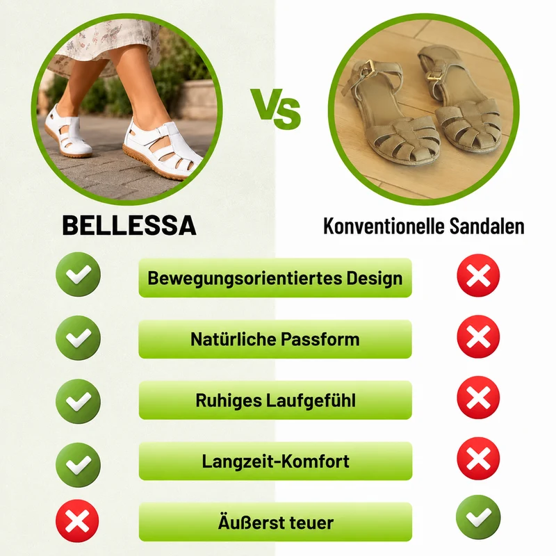 Bellessa | Komfort-Ledersandalen mit Klettverschluss