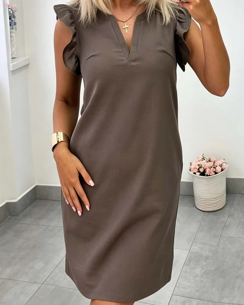 Racieza | Gerades Kleid mit Flügelärmeln