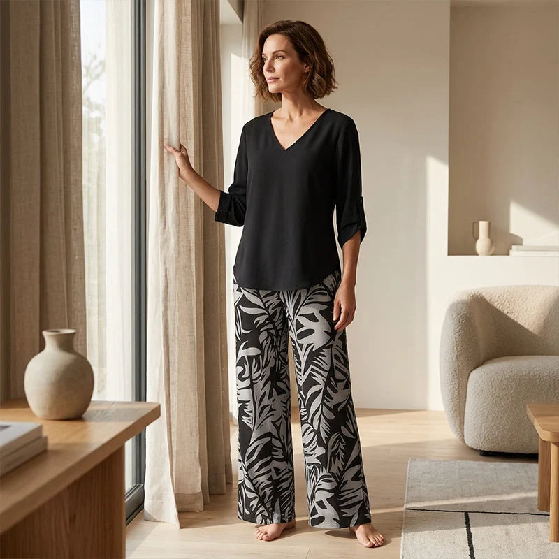 Aivella | Elegantes Damen-Set mit Musterhose