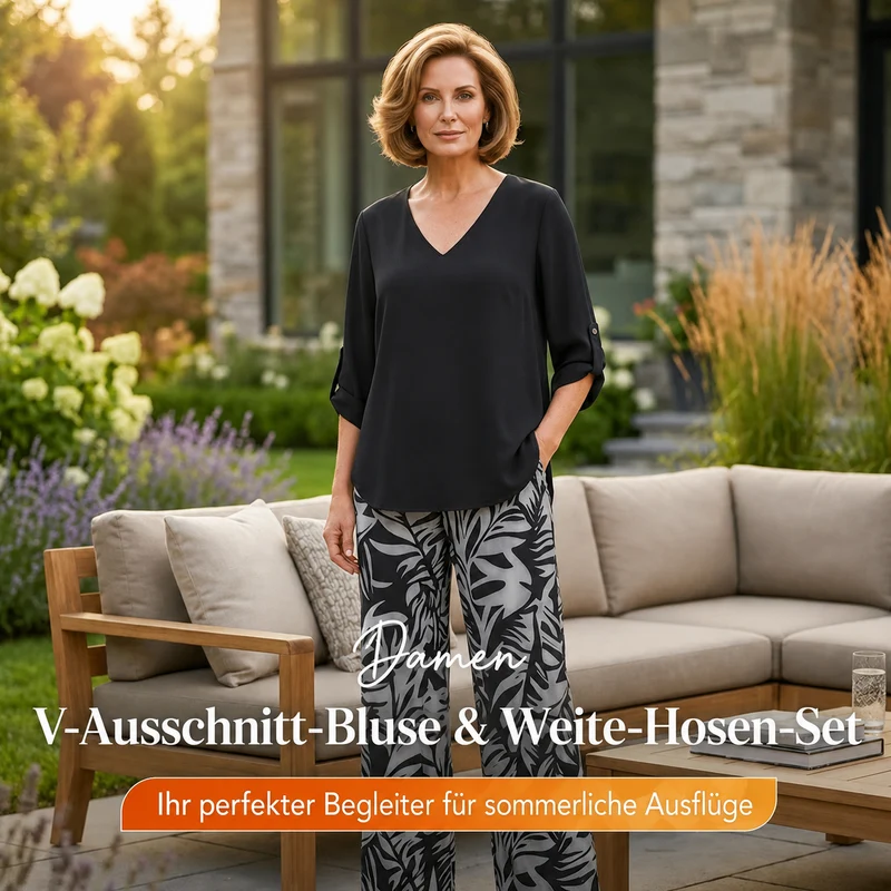 Aivella | Elegantes Damen-Set mit Musterhose