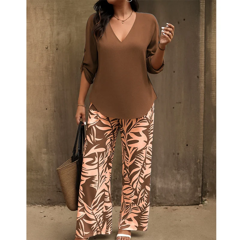 Aivella | Elegantes Damen-Set mit Musterhose