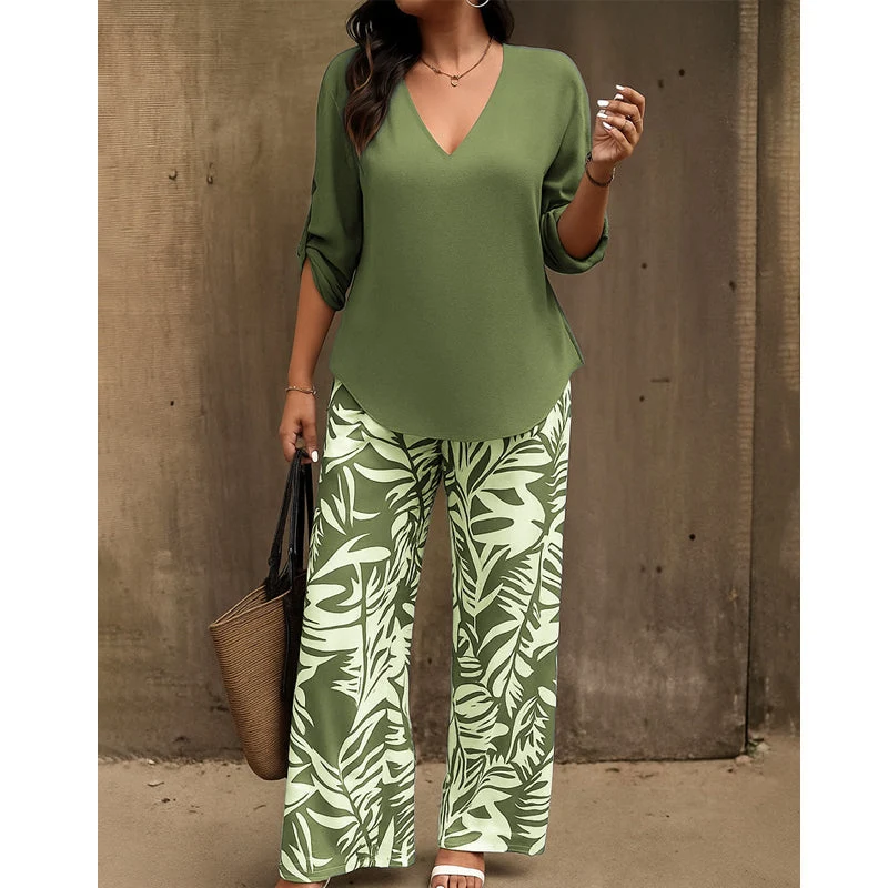 Aivella | Elegantes Damen-Set mit Musterhose