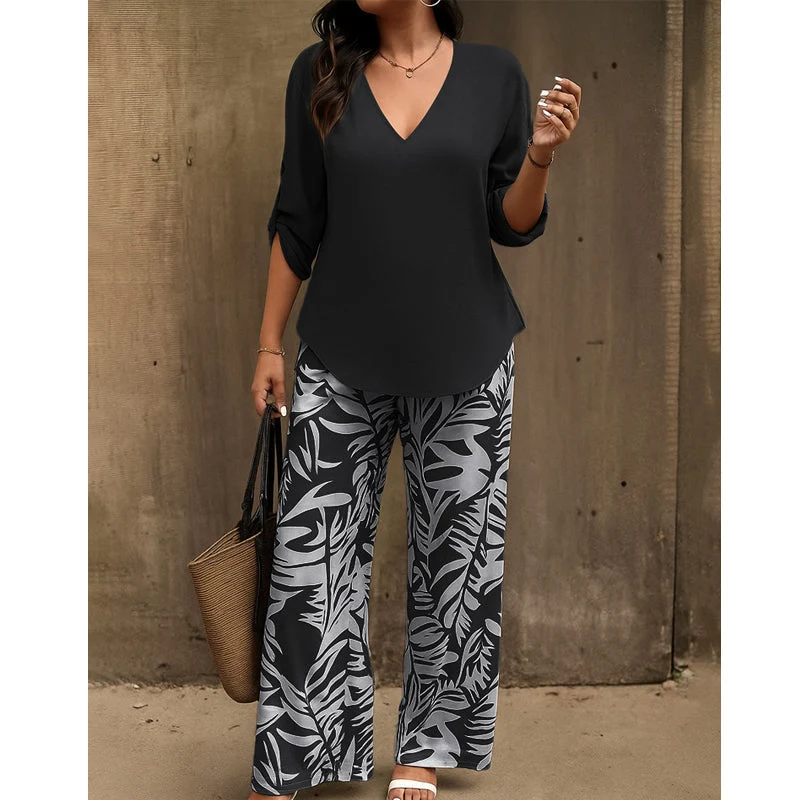 Aivella | Elegantes Damen-Set mit Musterhose