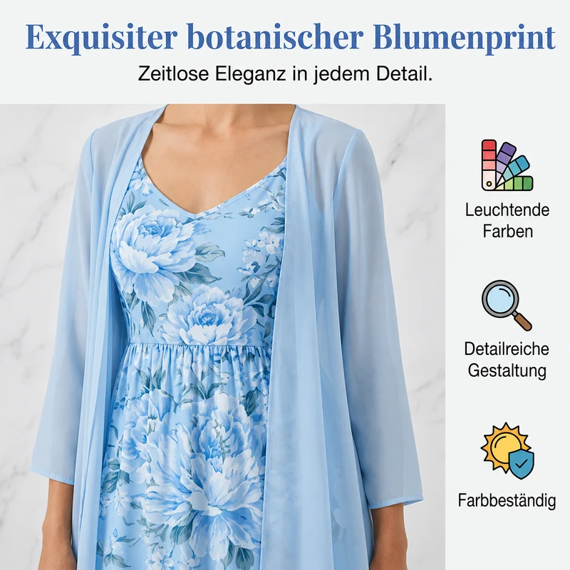 Baselma | Romantisches Zweiteiler-Kleidset für den Urlaub