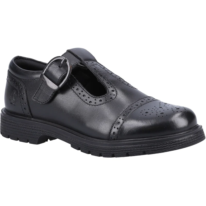 Hush Puppies Mädchen-Schulschuhe „Paloma“ aus Leder – Schwarz