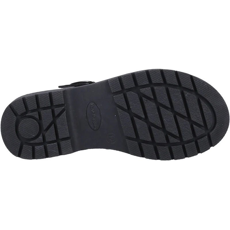 Hush Puppies Mädchen-Schulschuhe „Paloma“ aus Leder – Schwarz