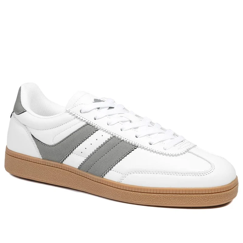 Casual Leather Lace Up Trainers - DINGX43002 / 329 045