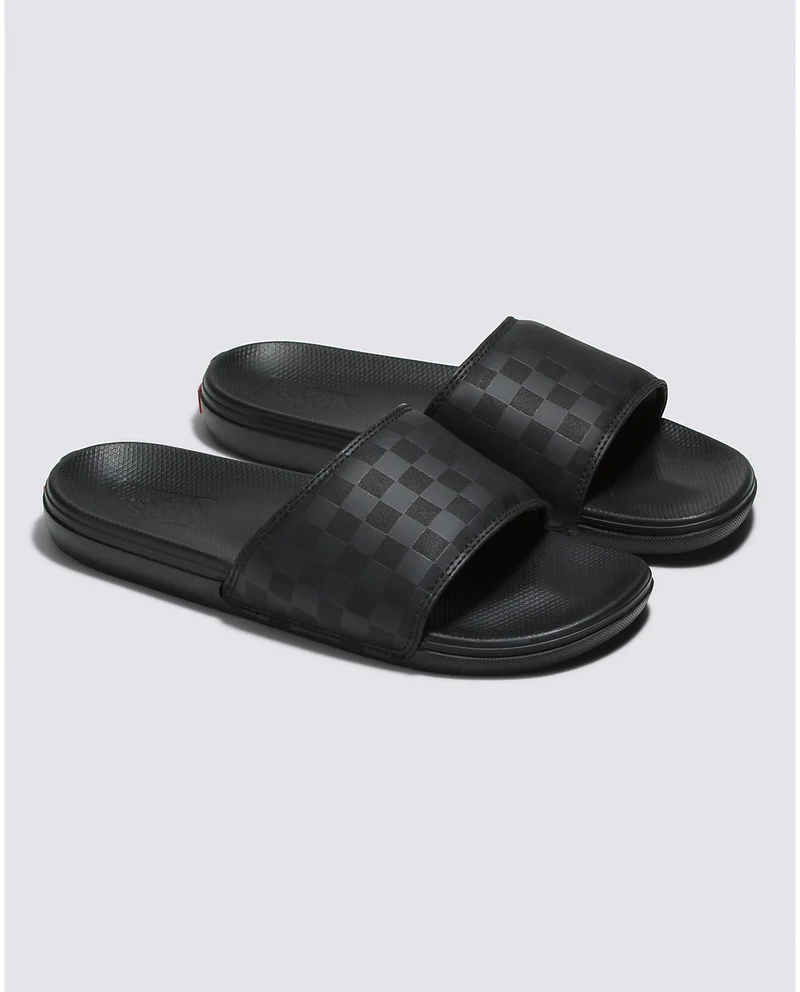 VANS Unisex La Costa Slide – Checkerboard Schwarz