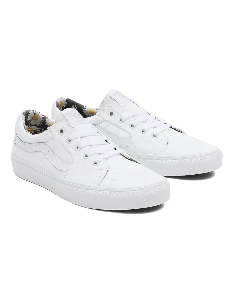 VANS Unisex Sk8-Low Smell The Flowers Trainer – Weiß