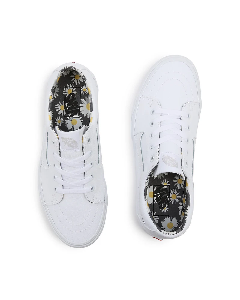VANS Unisex Sk8-Low Smell The Flowers Trainer – Weiß