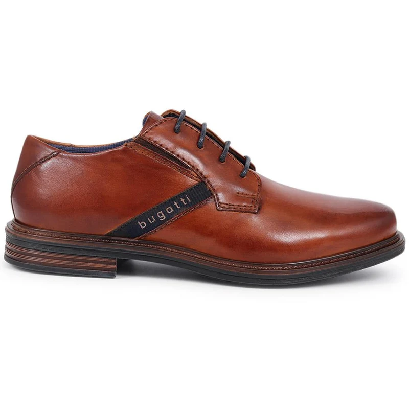 Lace-Up Leather Shoes - BUG40502 / 325 721 - Cognac