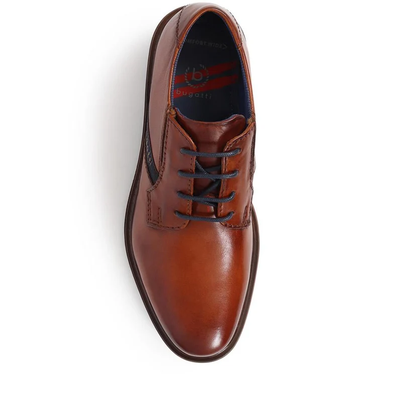 Lace-Up Leather Shoes - BUG40502 / 325 721 - Cognac