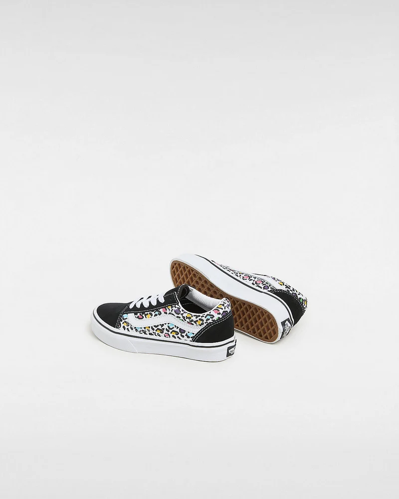 VANS Old Skool Animal Pop-Sneaker für Kinder – Schwarz