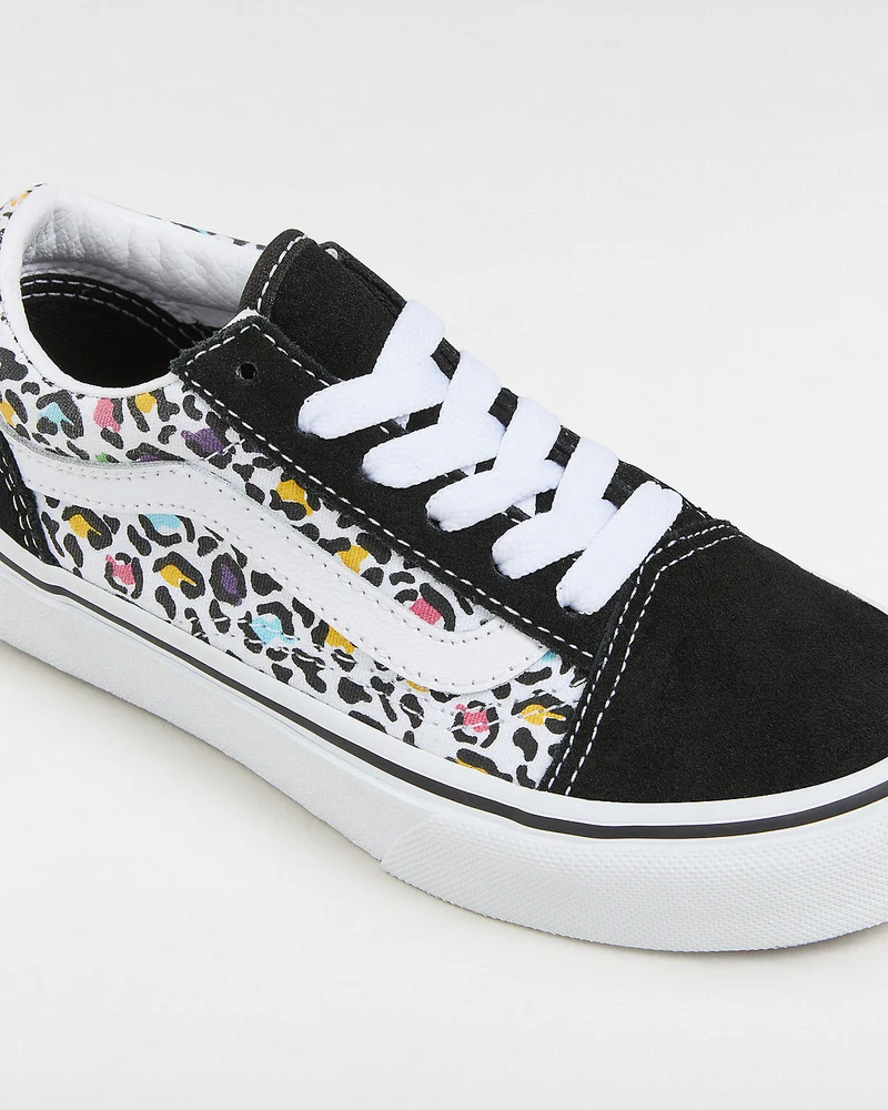 VANS Old Skool Animal Pop-Sneaker für Kinder – Schwarz