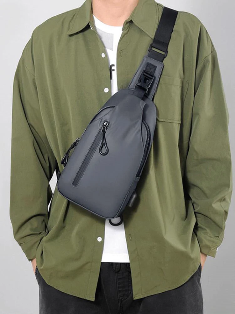 Jollox | Leichte Oxford-Brusttasche mit mehreren Fächern