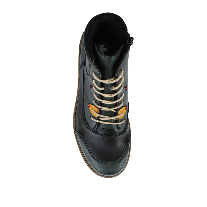 Rieker Cushioned Lace-Up Boots - RKR42530 / 327 694 - Blue Multi