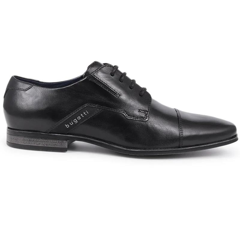 Lace-Up Leather Shoes - BUG40501 / 325 720 - Black