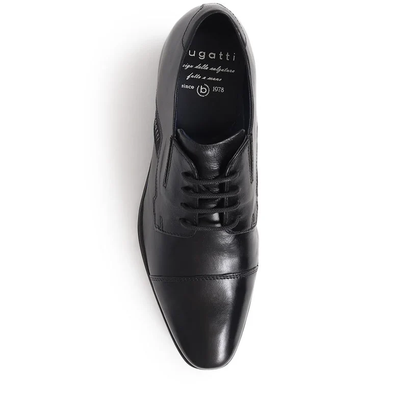 Lace-Up Leather Shoes - BUG40501 / 325 720 - Black