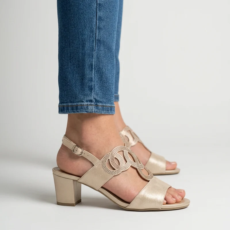 Jassien | Elegante Riemchensandalen mit Blockabsatz