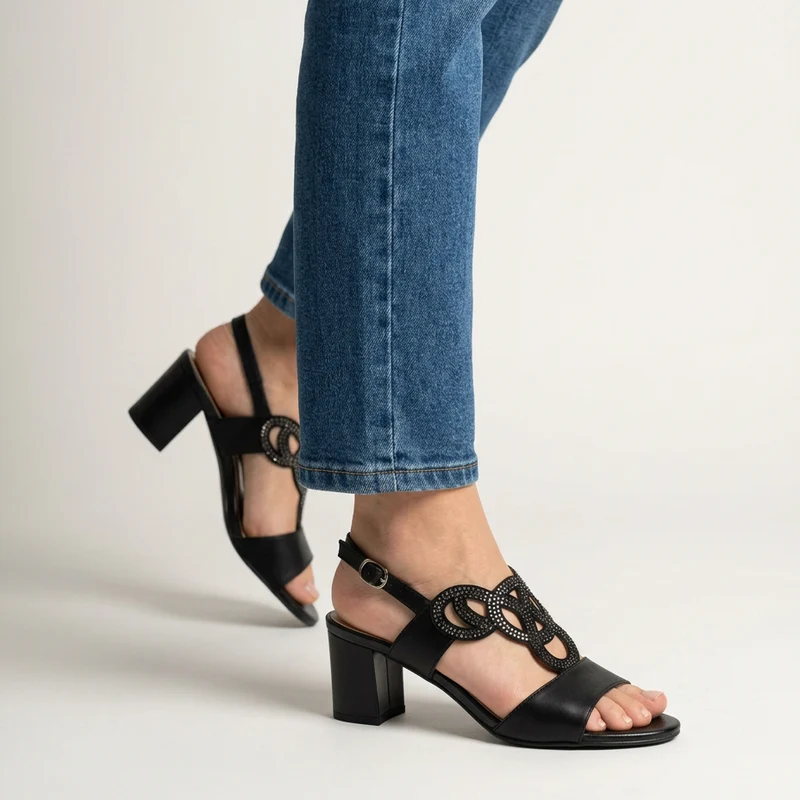 Jassien | Elegante Riemchensandalen mit Blockabsatz