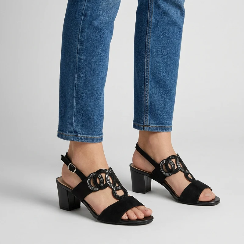 Jassien | Elegante Riemchensandalen mit Blockabsatz